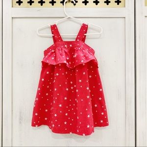 GAP Toddler Girl Red Star Print July 4th Dress